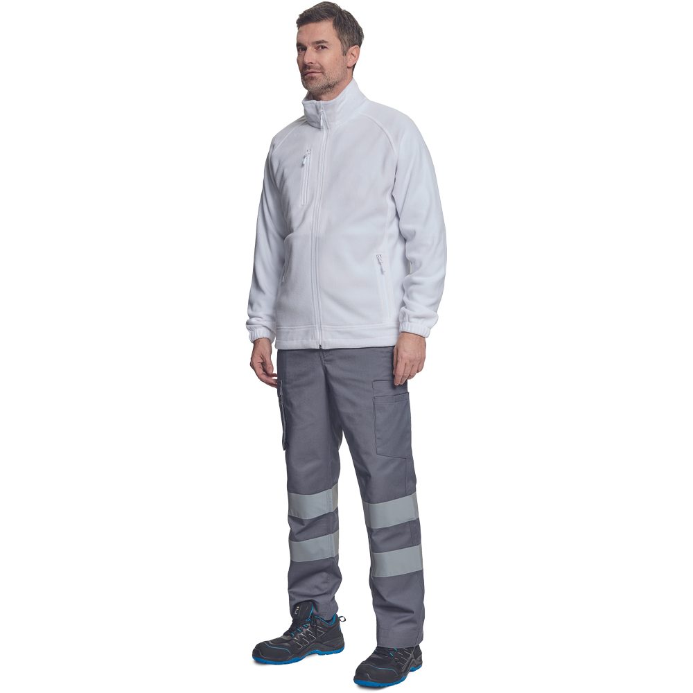 BHADRA fleece mikina bílá 3XL