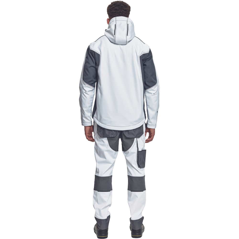 DAYBORO softshell bunda bílá 4XL