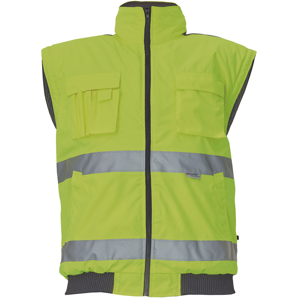 CLOVELLY pilot bunda HV žlutá 4XL